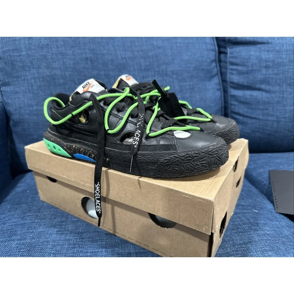 Off-White x Nike Blazer Low Black-Brand Size 8.5